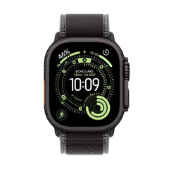 Apple Watch Ultra 3 GPS + Cellular 49mm Black Titanium Case with Black/Charcoal Trail Loop - M/L
