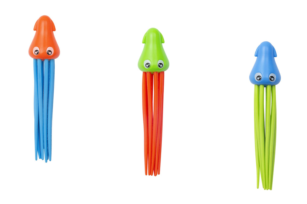 Bestway Speedy Squid Dive Toys (Contents:one set of dive squid, 3 assorted colors) Age 3+