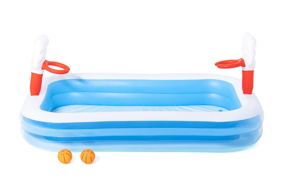 Bestway 2.51M X 1.68M X 1.02M Basketball Play Pool (Contents:1 pool,2 balls,repair patch) Age 3+