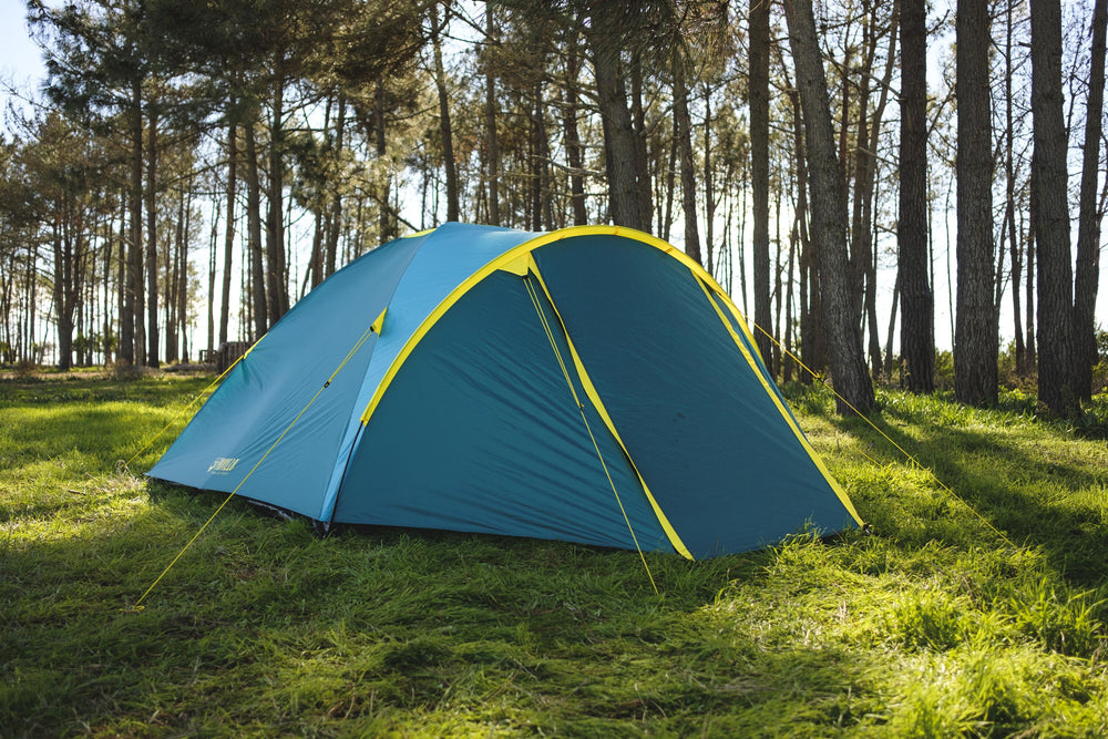 Bestway (2.10M+1.00M) X 2.40M X 1.30M Activeridge 4 Tent (Tent, Carry Bag, Fifteen Pegs, Two Layers, 600mmH20)