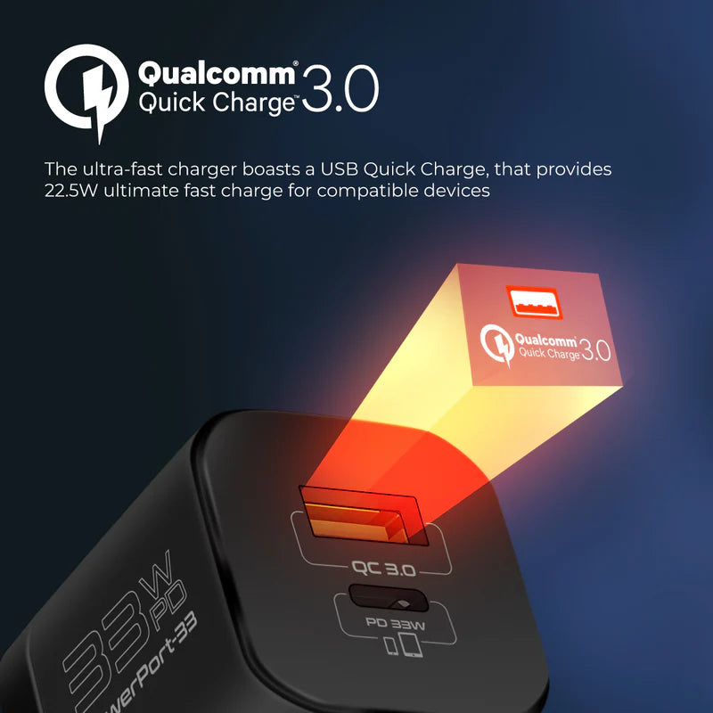 Apple iPhone 17 Pro Max 256GB Deep Blue +Promate  33W Power Delivery GaNFast Charging Adapter,BLACK