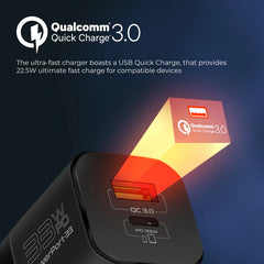 Apple iPhone 17 Pro 512GB Cosmic Orange +Promate  33W Power Delivery GaNFast Charging Adapter,BLACK