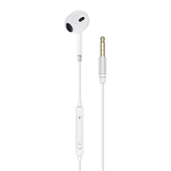 Promate Dynamic In-Ear Wired Mono Earphone with USB-C Connector ,White
