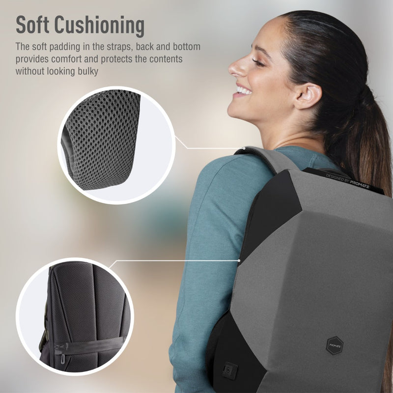 Promate 15.6" Urban Styled EcoPakt™ Travel Backpack