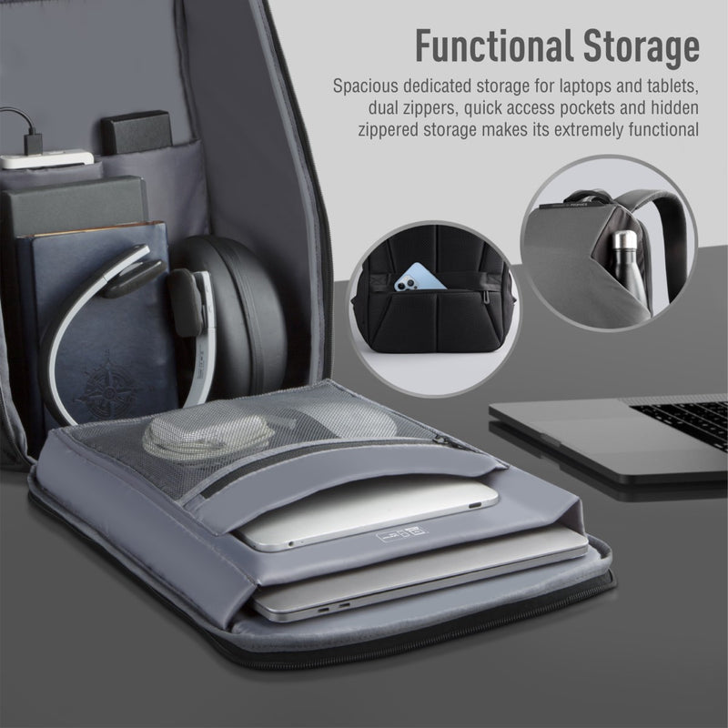 Promate 15.6" Urban Styled EcoPakt™ Travel Backpack