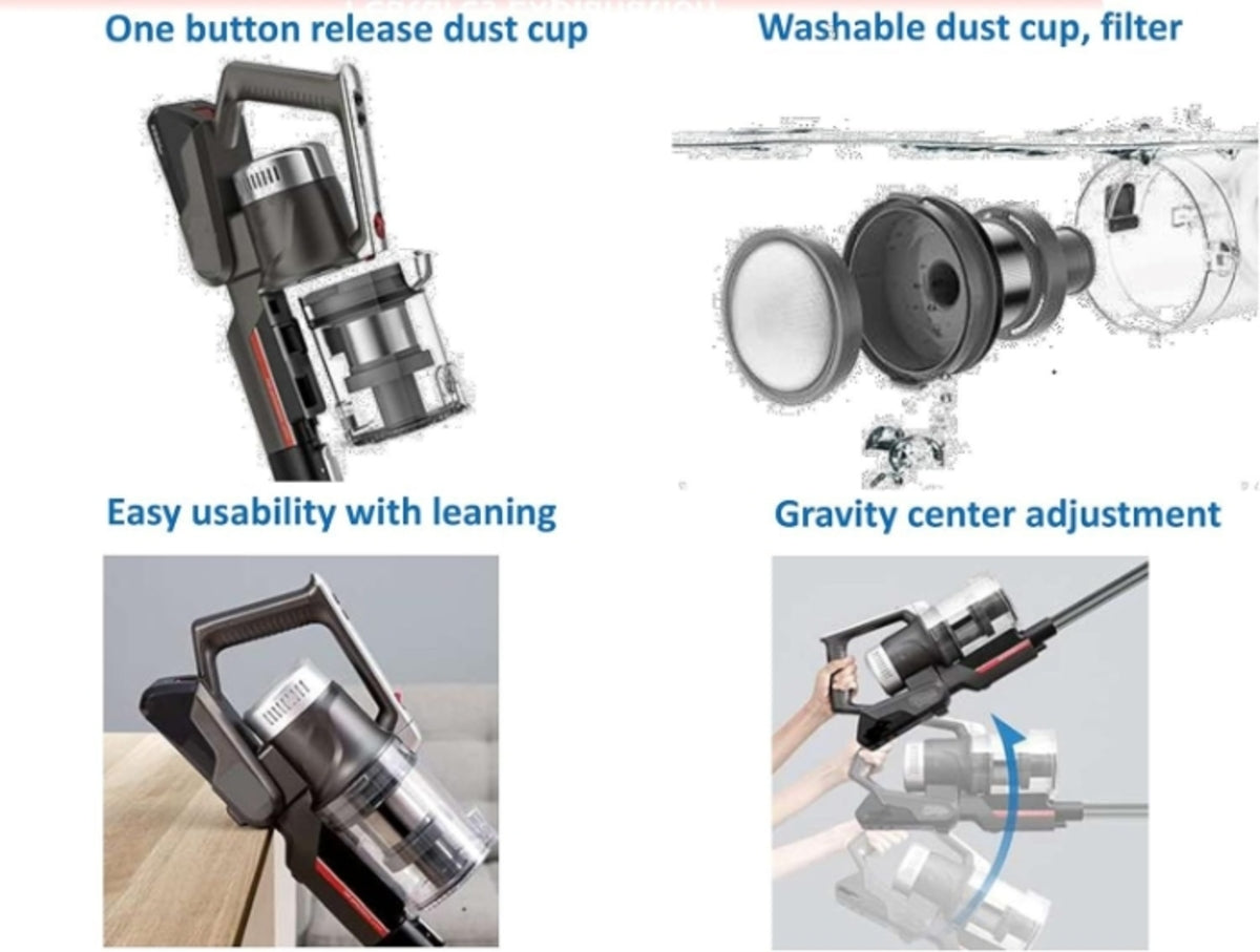 مكنسة كهربائية لاسلكية من شارب بقوة 350 واط