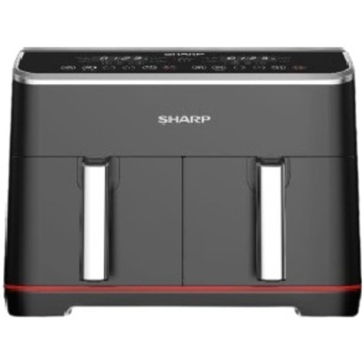 مقلاة هوائية شارب بسلة مزدوجة سعة 2 × 4 لترات بقوة 1800 واط