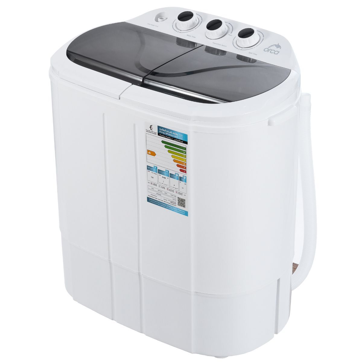 Orca Mini Twin Tub Washer 3Kg - White