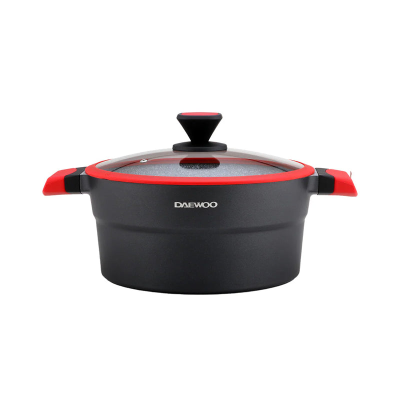 Daewoo Granite Casserole with Lid, 32 cm - DCC 3200