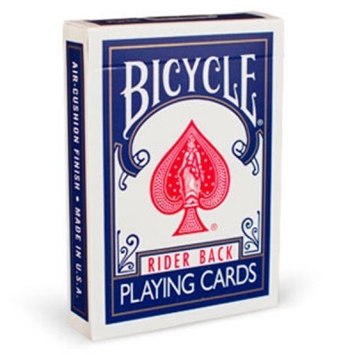 Bicycle rider back blue