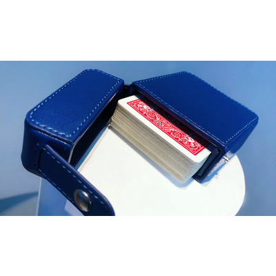 MAZE Leather Card Case (Blue)