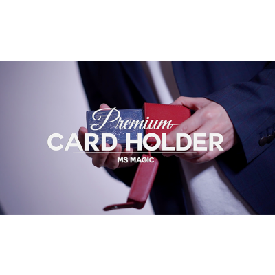 MAZE Leather Card Case (Blue)