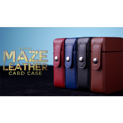 MAZE Leather Card Case (Brown)