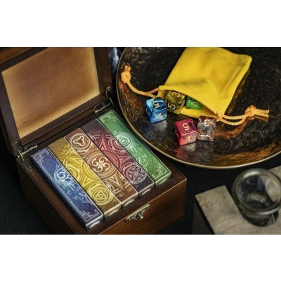 Five Elements Playing Cards Wooden Collection Set