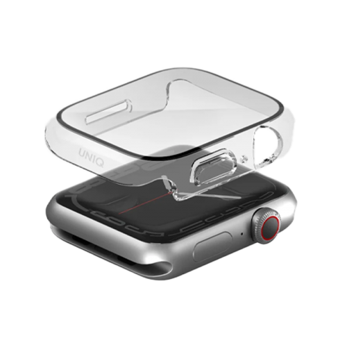 UNIQ NAUTIC WATCH CASE WITH IP68 WATER-RESISTANT CURVED TEMPERED GLASS SCREEN PROTECTION 45MM – DOVE (CLEAR)