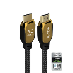 Mowsil HDMI 8K 60Hz 2.1 Cable 3Mtr ,Black