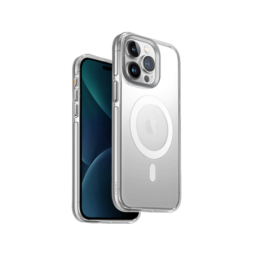 UNIQ HYBRID IPHONE 15 PRO  MAGCLICK CHARGING CALIO -TRANSPARENT