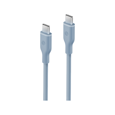 BAZIC GOCHARGE WEAVE C-C CABLE 480MBPS, 60W 1.5M - Blue