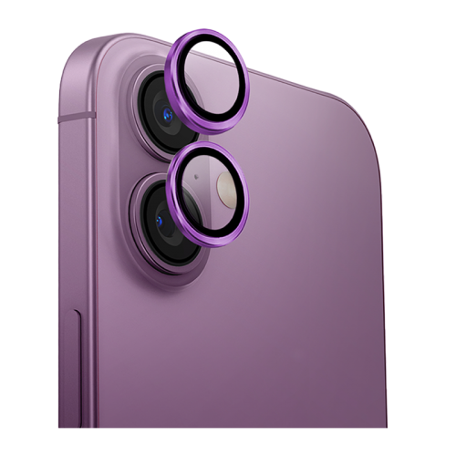 UNIQ OPTIX IPHONE 16 (2024) 6.1/6.7 ALUMINIUM CAMERA LENS PROTECTOR - GRAPE PINK (GRAPE PINK)