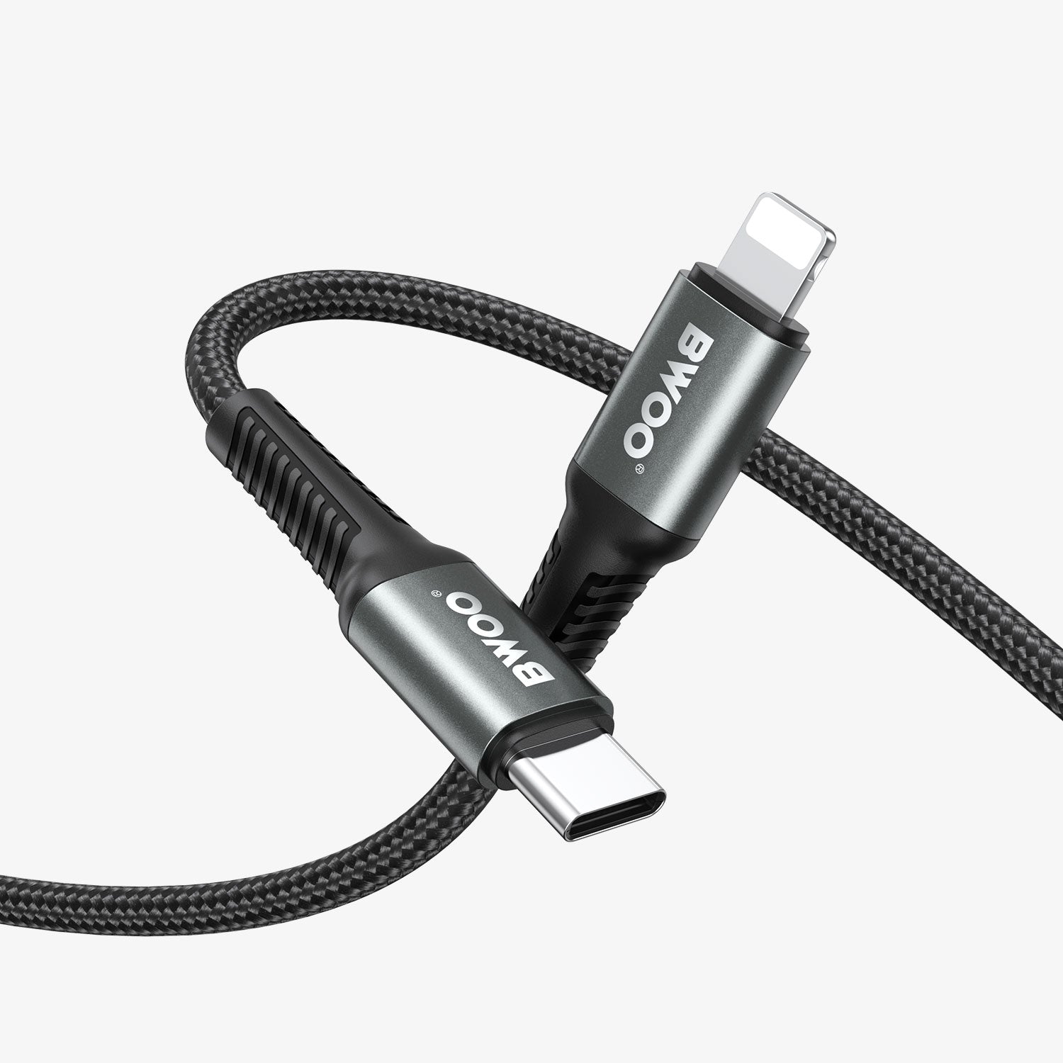 TYPE-C TO LIGHTNING FAST CHARGING DATA CABLE 3M BLACK