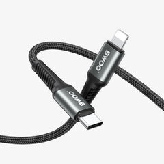 TYPE-C TO LIGHTNING FAST CHARGING DATA CABLE 3M BLACK