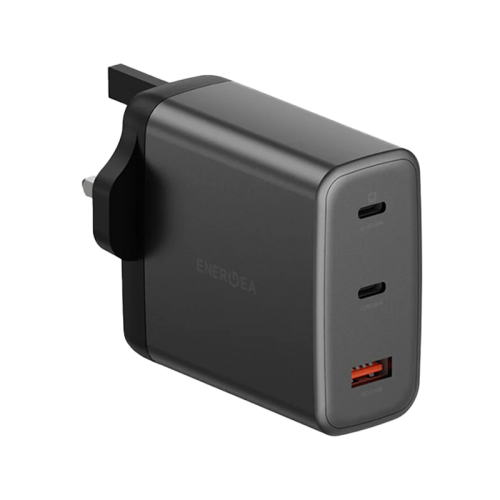 ENERGEA AMPCHARGE GAN100, 2C1A PD/PPS/SCP/QC3.0/AFC/FCP/ WALL CHARGER,100W (UK) - GUNMETAL