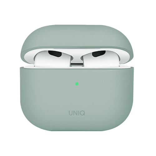 UNIQ LINO HYBRID LIQUID SILICON AIRPODS 4TH GEN (2024) CASE - ICEPLANT GREEN (ICEPLANT GREEN)