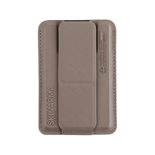 SKINARMA MAG-CHARGE CARD HOLDER WITH GRIP STAND KADO CHAMPAGNE