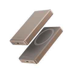ENERGEA ALUPAC 10K,  10000MAH ULTRA LIGHT ALUMINIUM MAGSAFE COMPATIBLE POWER BANK - GOLD