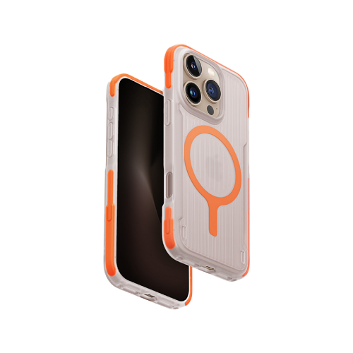 UNIQ HYBRID IPHONE 16 PRO MAGCLICK CHARGING COMBAT ACTIVE - VOLT ORANGE