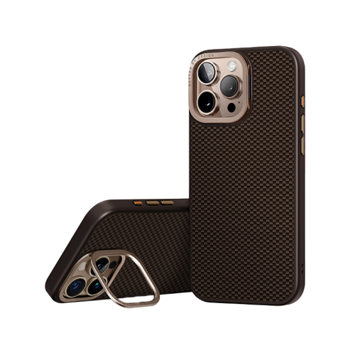 UNIQ HYBRID IPHONE 16 PRO MAGCLICK CHARGING KEVA MAX WITH CAMERA STAND - UMBER (BROWN)