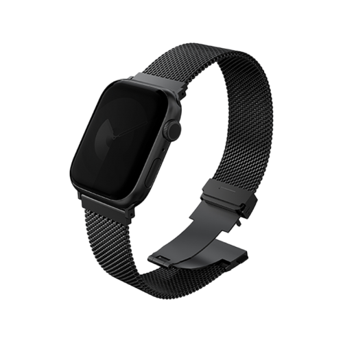 UNIQ DANTE PRO APPLE WATCH SELF-ADJUSTABLE MESH STEEL BAND 49/46/45/44MM - GRAPHITE BLACK