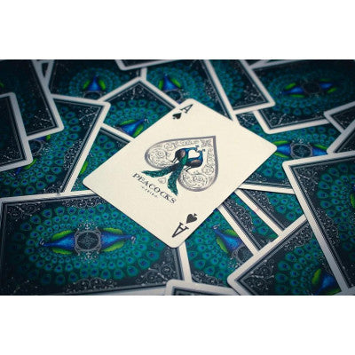 Peacocks Playing Cards