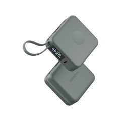 Energea Magpac Mini Plus Wireless Power Bank 10000mAh With Build in USB-C Cable & Display - Sage