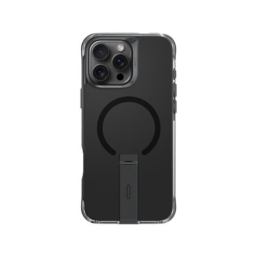 UNIQ HYBRID IPHONE 16 PRO (2024) 6.9 MAGCLICK CHARGING ELEVA WITH VERTICAL STAND - CARBON (BLACK)