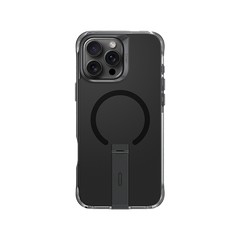 UNIQ HYBRID IPHONE 16 PRO (2024) 6.9 MAGCLICK CHARGING ELEVA WITH VERTICAL STAND - CARBON (BLACK)