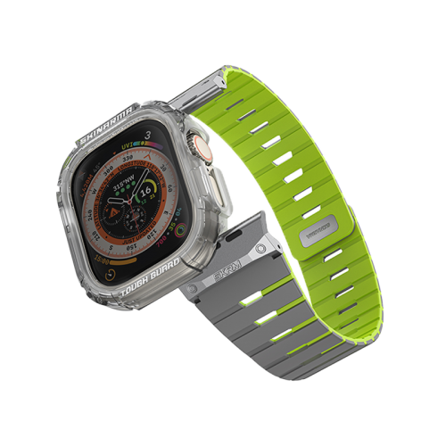 SKINARMA MAGNETIC APPLE WATCH STRAP GEMINI + WATCH CASE ATOM - 49 MM NITE GLOW EDITION