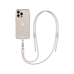 ENERGEA LASSO LANYARD C-C CABLE 480MBPS, 240W WITH LANYARD CARD 1.5M -SAND