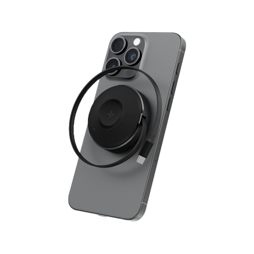 ENERGEA MAGDUO ARC, 2IN1 PHONE  AND APPLE WATCH CHARGER WITH RETRACTABLE CABLE- GUN