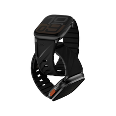 UNIQ FLUO MAGNETIC APPLE WATCH STRAP WITH CONNECTOR BUNDLE 49-40MM - MIDNIGHT BLACK