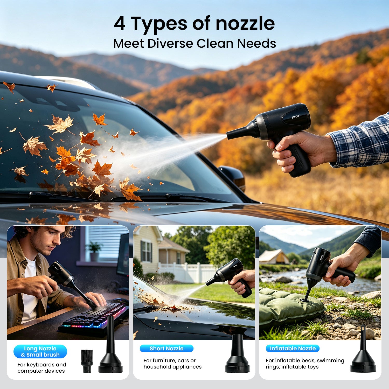 MULTI-FUNCTIONAL HANDHELD
CAR VACUUM CLEANER