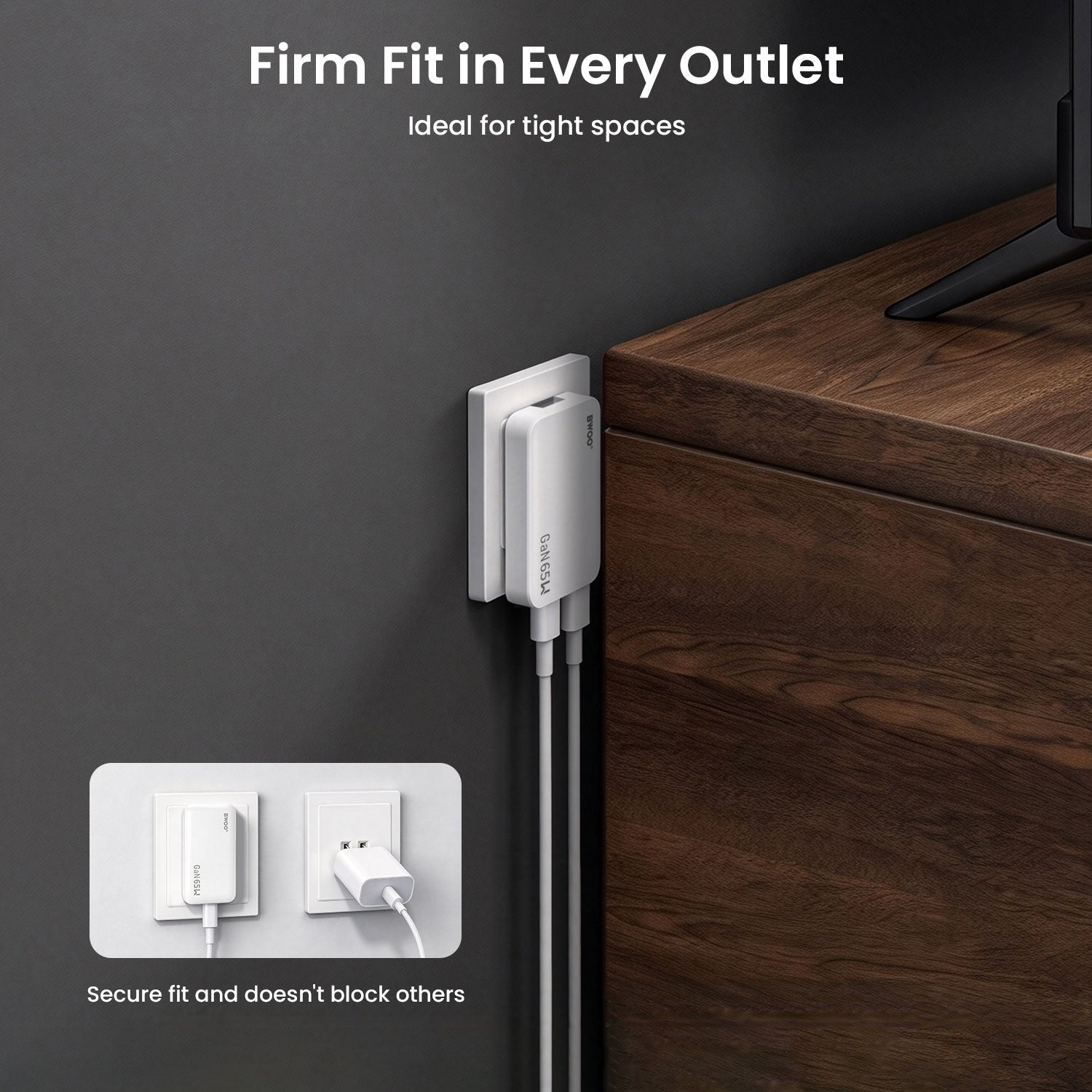 GAN 65W FAST CHARGING
ULTRA-THIN CHARGER