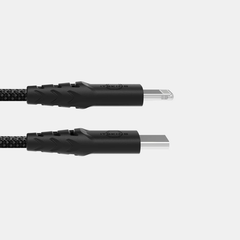 Itskins Hybrid Cable 27W USB-C to Lightning 2.0M- Black-4894995009102