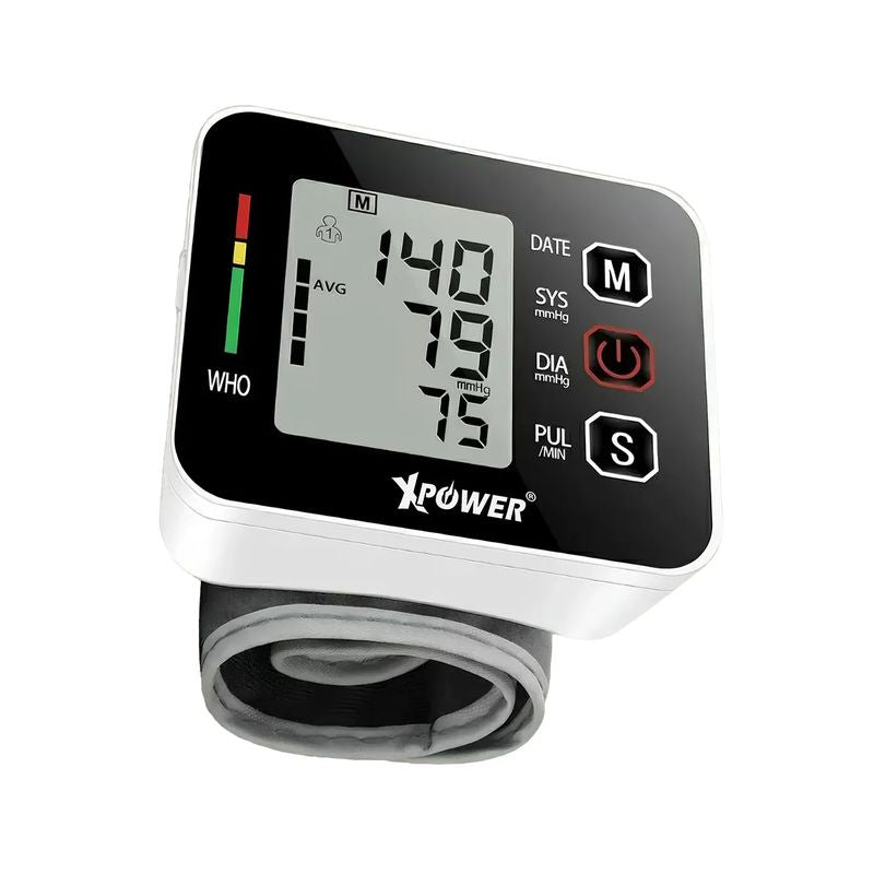 XPower BP3 W02 Wrist Blood Pressure Monitor Set White-4895246613604
