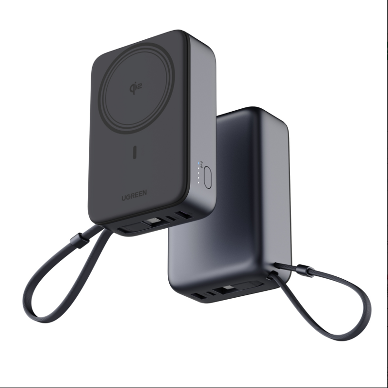 UGREEN Magnetic Wireless Power Bank 20000mAh 30W 1C+15W Space GrayQI2
