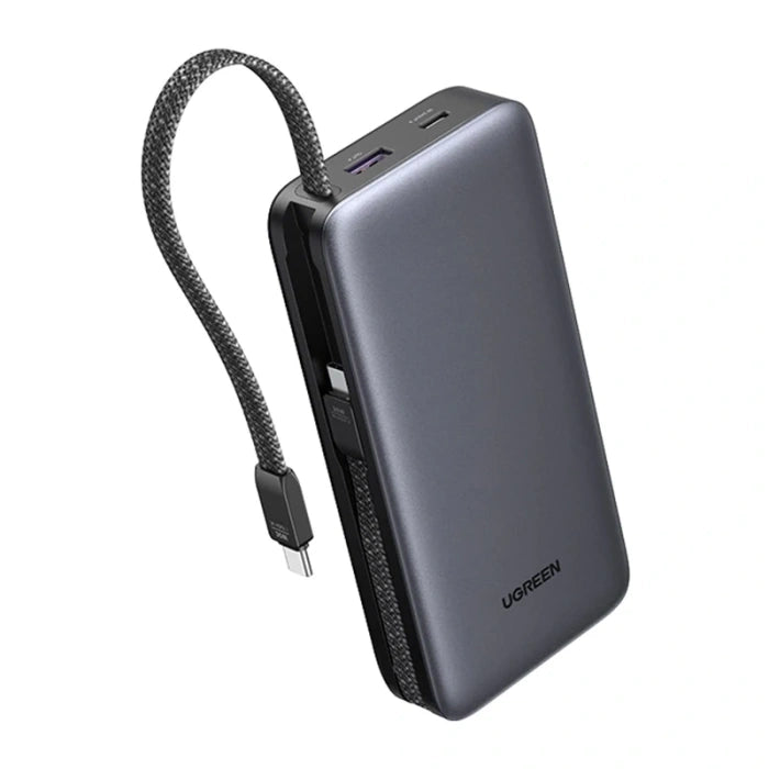 UGREEN  20000mAh 30W 1C1A Power Bank with 2*30W Built-in Cable