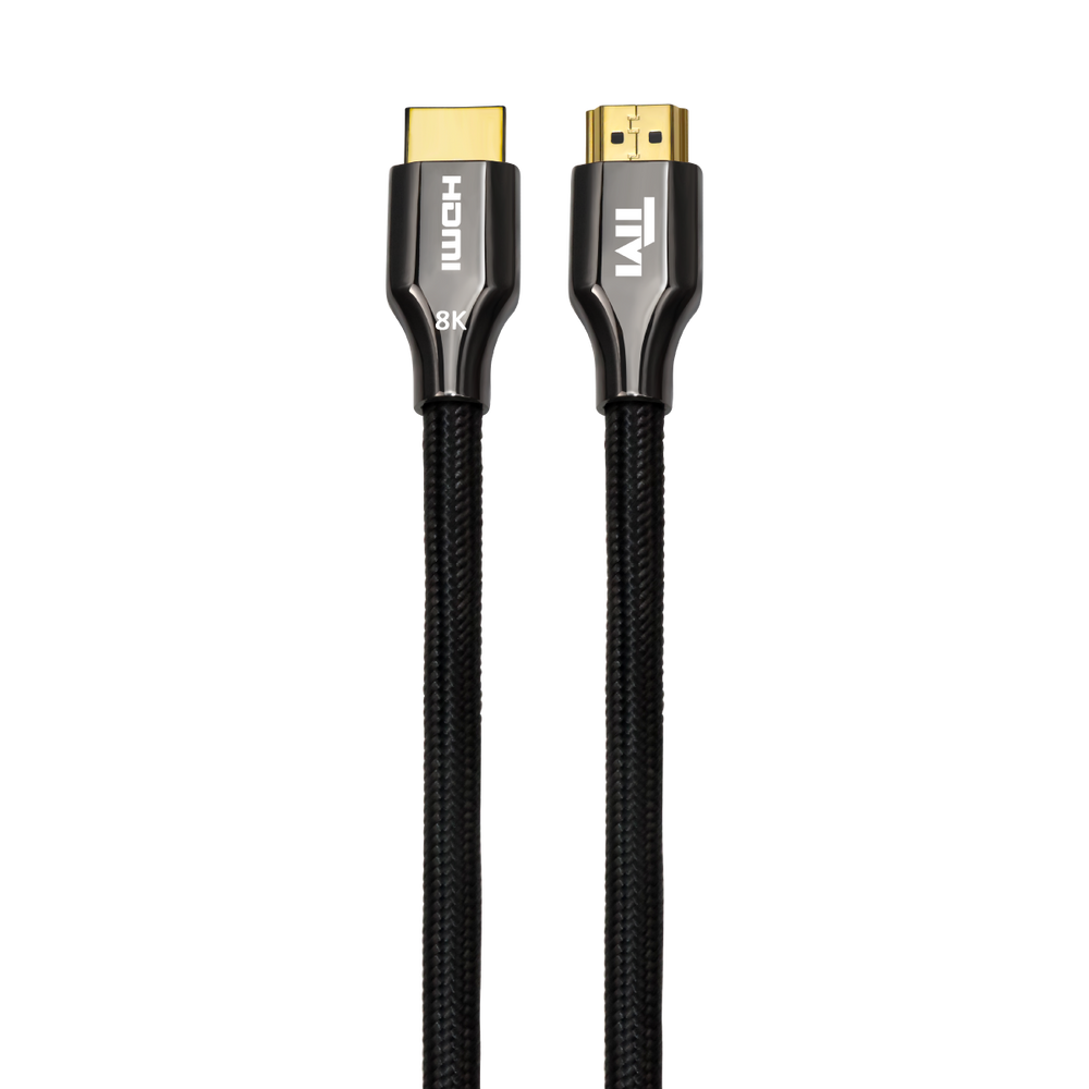 TwistedMinds Zinc Alloy 8k HDMI Cable Braided Custom 8K/60Hz, 4K/120Hz/60Hz, Bandwidth 48Gbps - 3 M