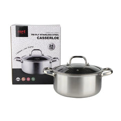 OSFE Casserole 3 Layers Stainless Steel - 24 cm