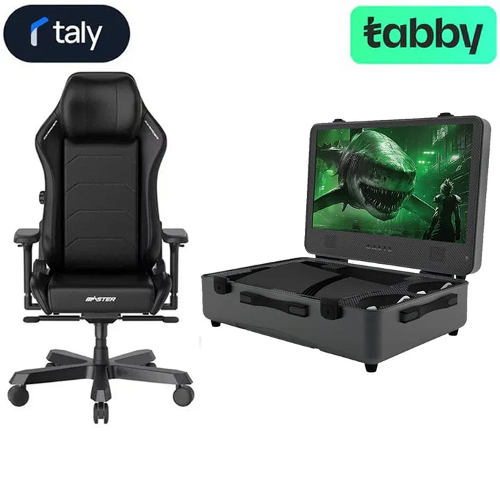 Bundle : SharX QUEST Gaming Suitcase (PQ-24Q165I) – 24" QHD Monitor + DXRacer Master XL Gaming Chair - Black
