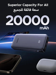 UGREEN 20000mAh 30W  2C1A Power Bank